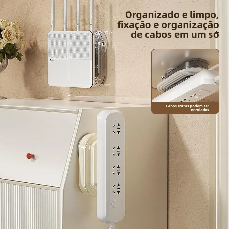 organizador-de-tomadas-de-parede-com-prateleira-de-armazenamento-para-roteador-e-cabos-fixacao-por-ventosa-sem-perfuracao