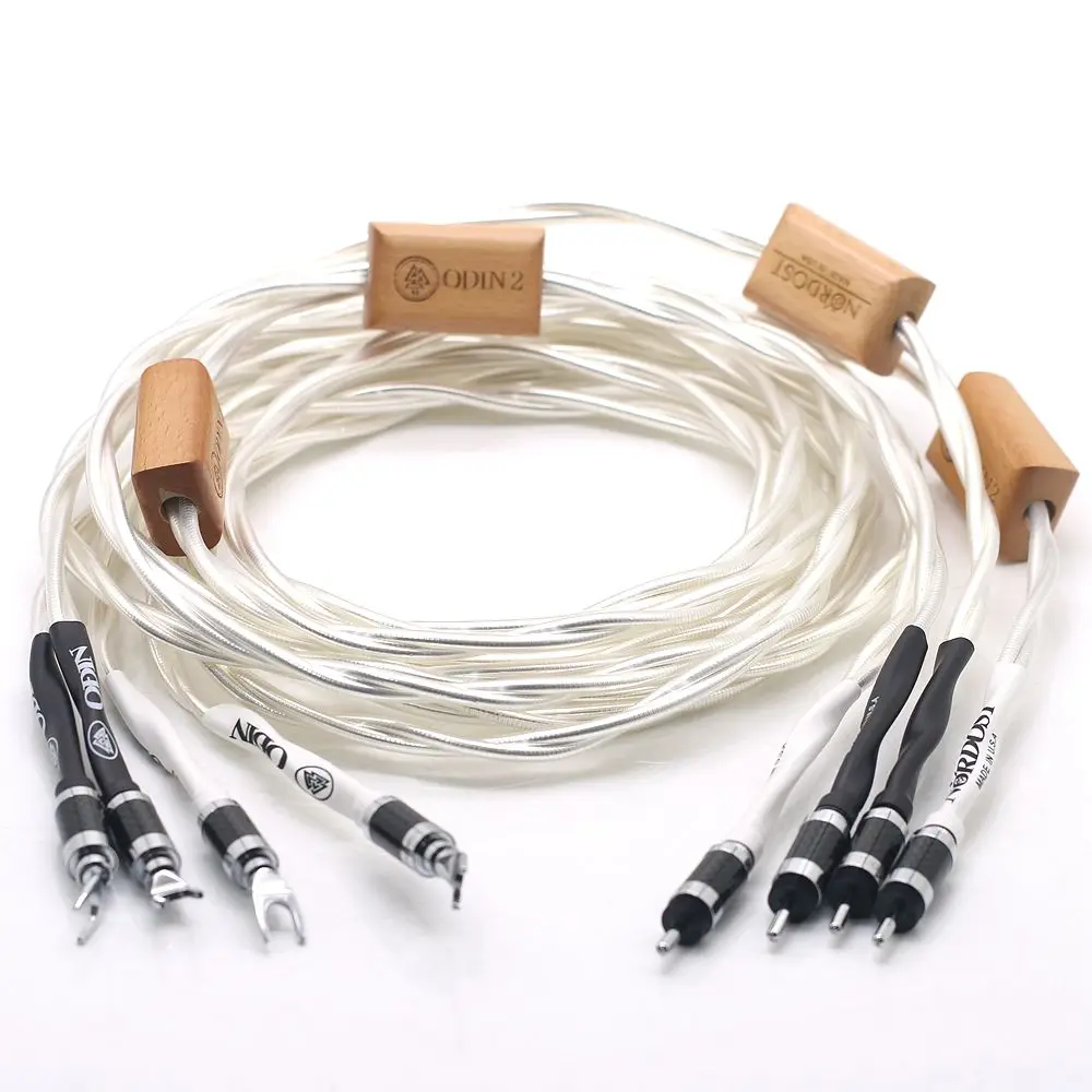 Nordost ODIN2 Flagship Speaker Cable 7N Sterling Silver Power Amplifier Speaker Interconnection Upgrade Cable Independent 4PCS