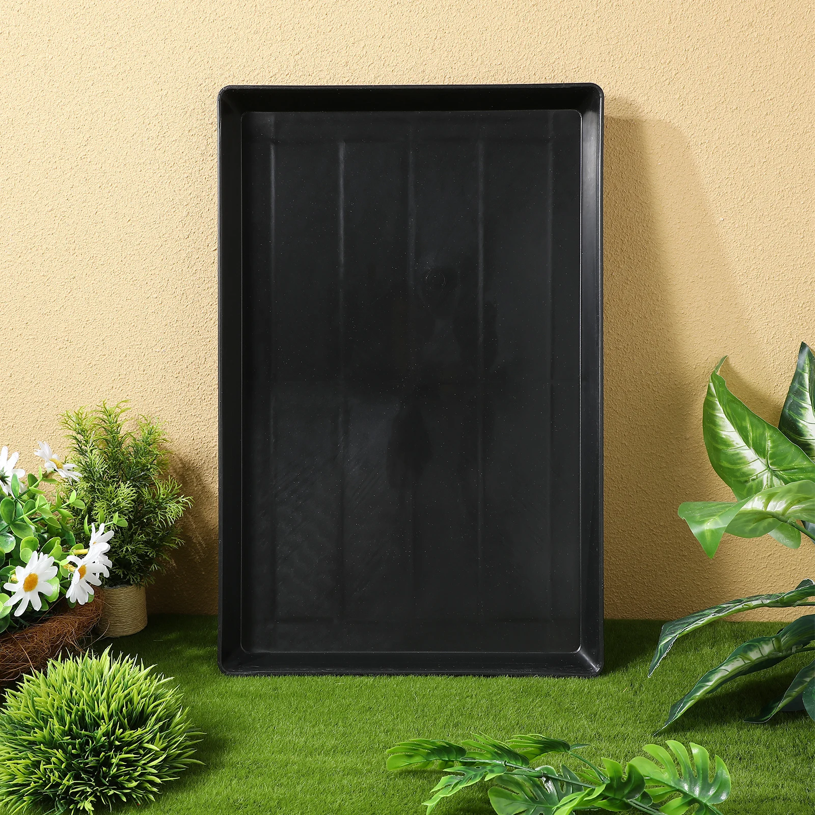 

2pcs Pet Tray for Bird Cages Dog Crate Replacement Durable Black Plastic 44x29x3cm Easy Hygienic Lightweight Practical