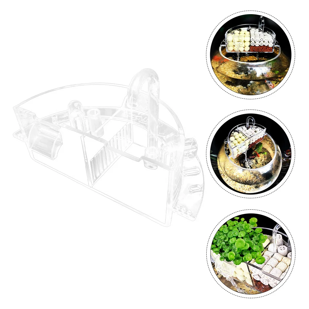 

3 In 1 Aquarium Filter Fish Tank Corner Filter Silent Water Pump Oxygen Supply Internal Multilayer Filtration Tool For Fish Tank
