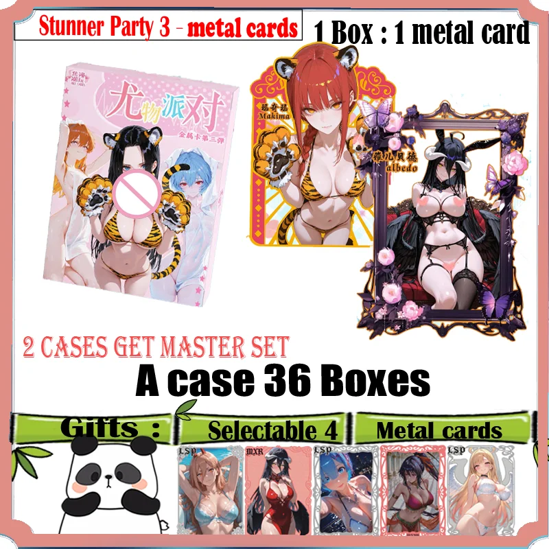 

New Goddess Metal Card ' Stunner Party 3 ' Hobby Anime Doujin CCG Collection Card Game Acrylic Board Trade Card Gifts Toys