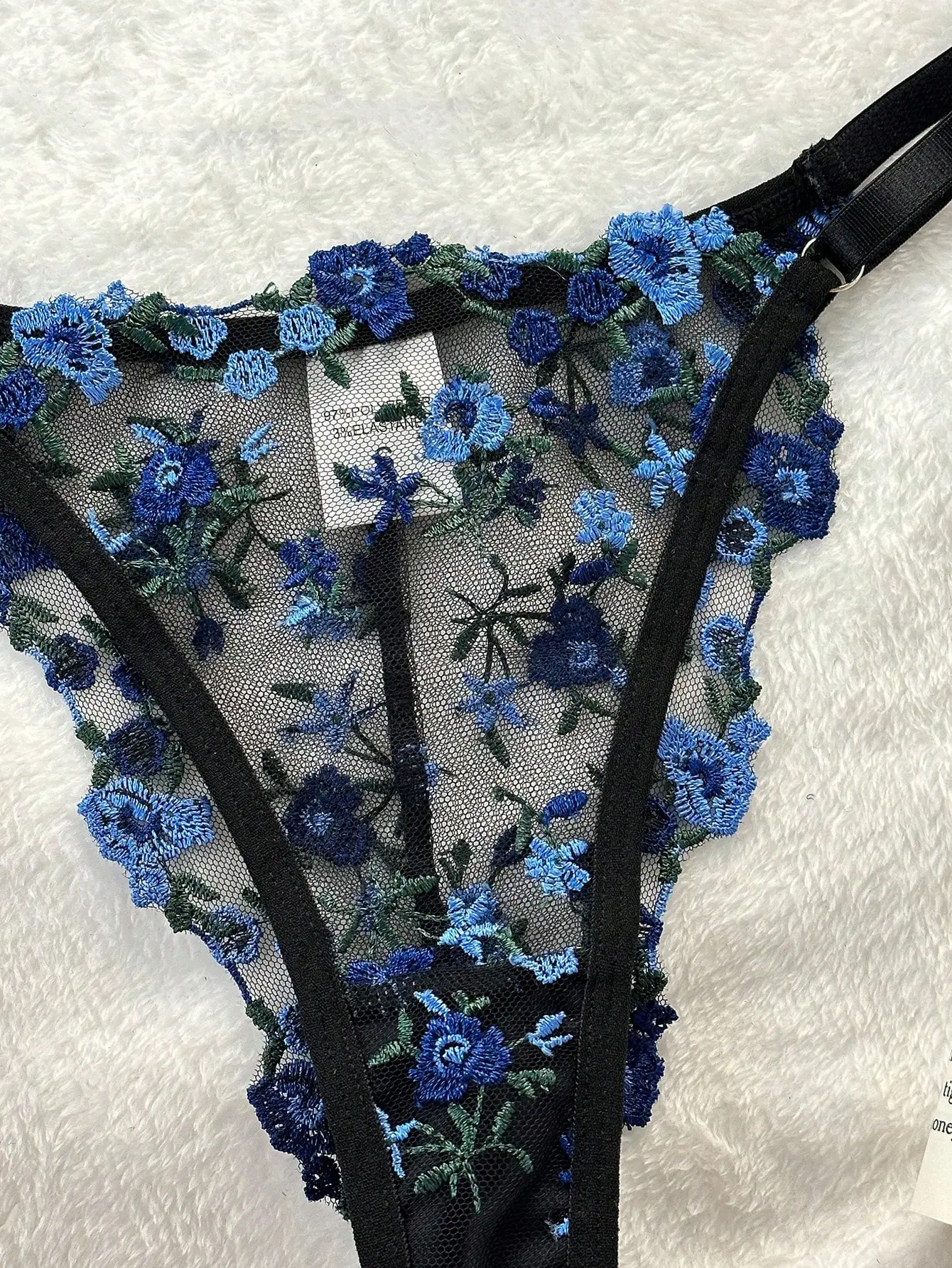 Floral Embroidery Lingerie Set Women Boho Sensual Erotic Sexy 2-Piece Bra + Panty Underwear Set 2024 Lace Sexy Erotic Costumes