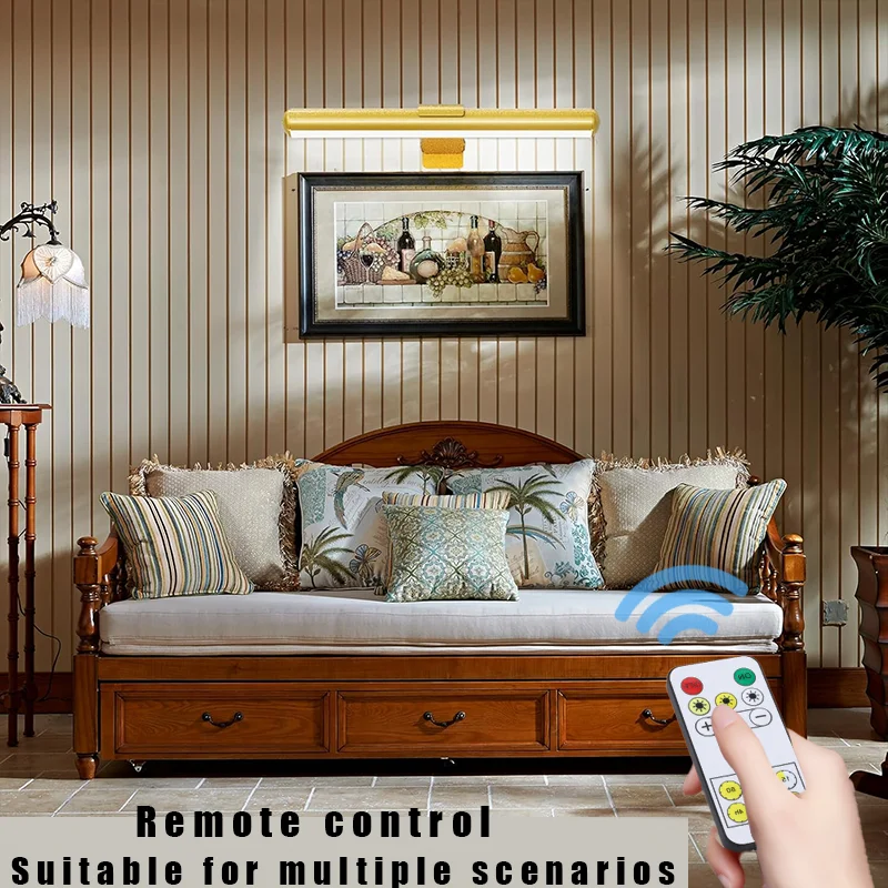 Multi angle rotating LED wall mounted mirror headlights, bathroom makeup fill mirror lights, living room entrance gallery lighti