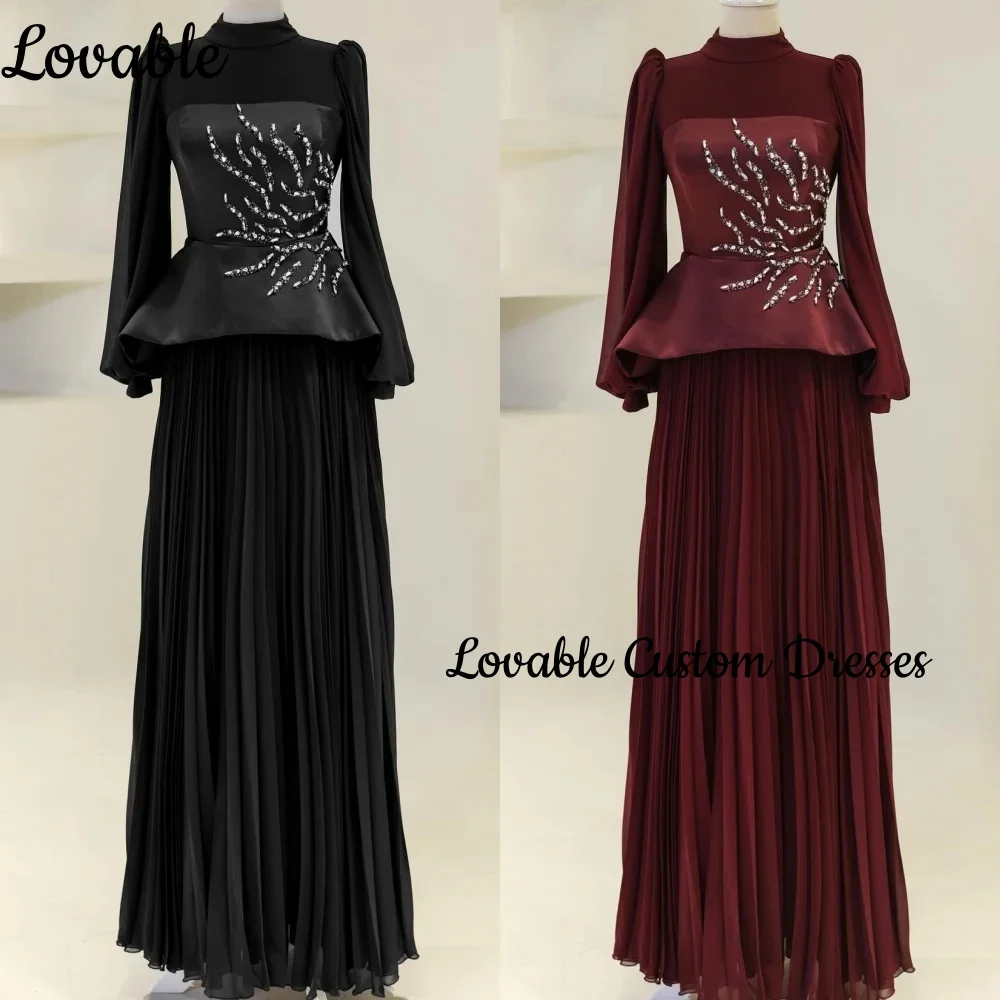 

Элегантные вечерние платья по индивидуальному заказу, трапециевидные платья с овальным вырезом длиной до пола для особых мероприятий, на молнии и бусины, Vestidos De