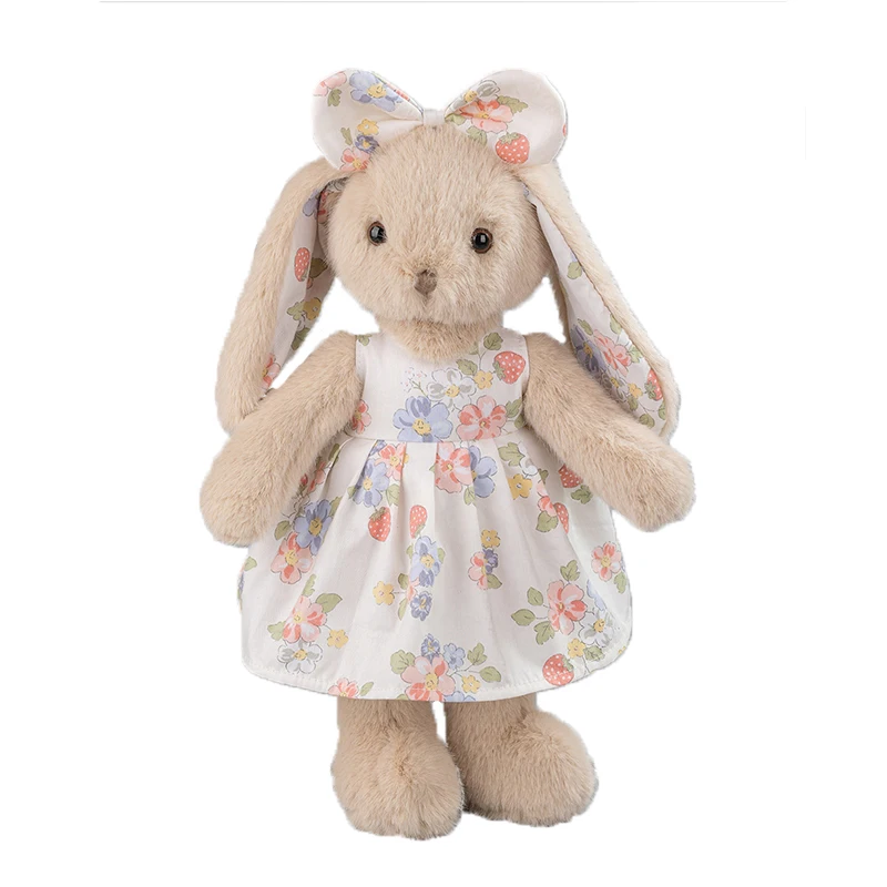 

35CM Cute Dress Bunny Plush Toys Stuffed Animal Flower Skirt Rabbit Appease Dolls Baby Kids Children Girl Birthday Gifts