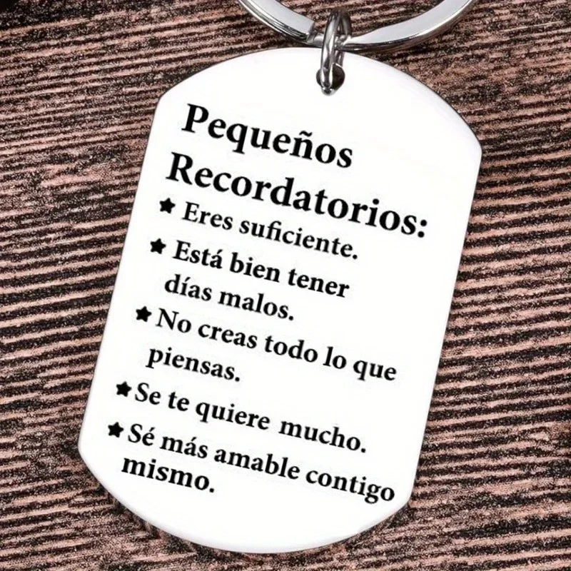 1PC Inspirational Gifts for Daughter To My Son To Friends Keychain, Birthday Graduation Christmas Gift for Daughter Hija Hijo image 2