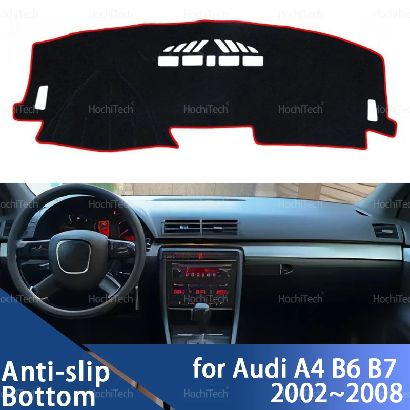 Car Dashboard Cover Avoid Light Pad Instrument Platform Cover Mat Carpet For Audi A4 B6 B7 2002 2003 2004 2005 2006 2007 2008