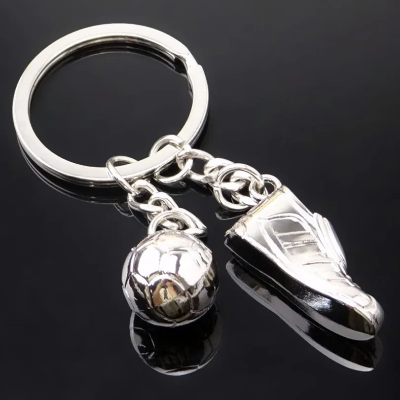 

Football Key Ring Soccer Shaped Keychain Zinc Alloy Football Team Sports Fans Anniversary Gift Decoration Chidren Birthday Gifts