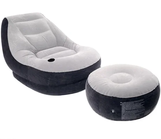 Sofá interior ultra inflable, sillón inflable con otomana + sofá inflable