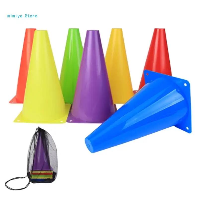 pipi 10Pcs Plastic Cone Football Training Maker Bucket Skate Obstacles