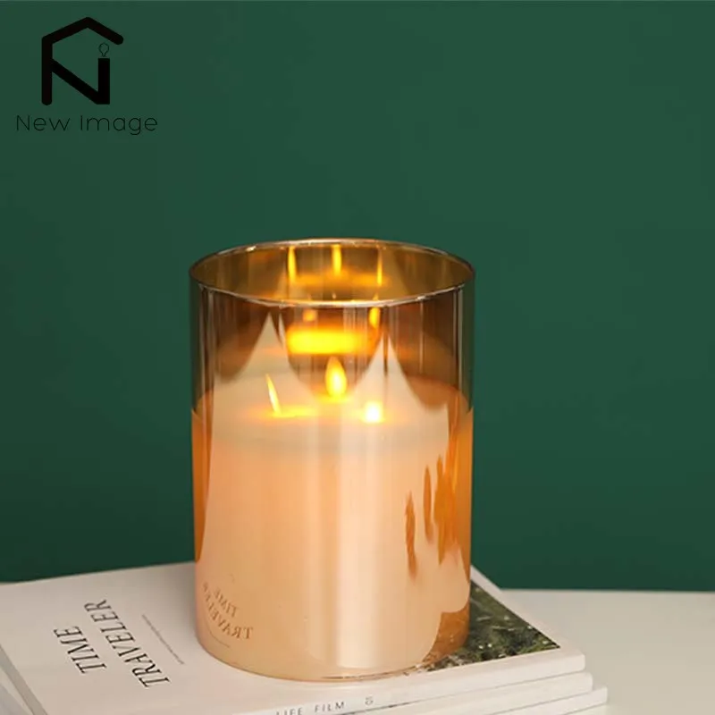 Flameless Flickering LED Candles Light Tealight Battery Powerd Candles Lamp Electronic Votive Led Lamp Halloween Home Decor