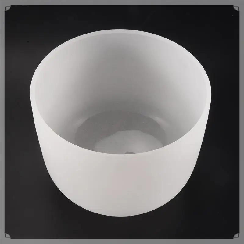

8Inch Note Perfect Sound Chakra Frosted Quartz Crystal Singing Bowl