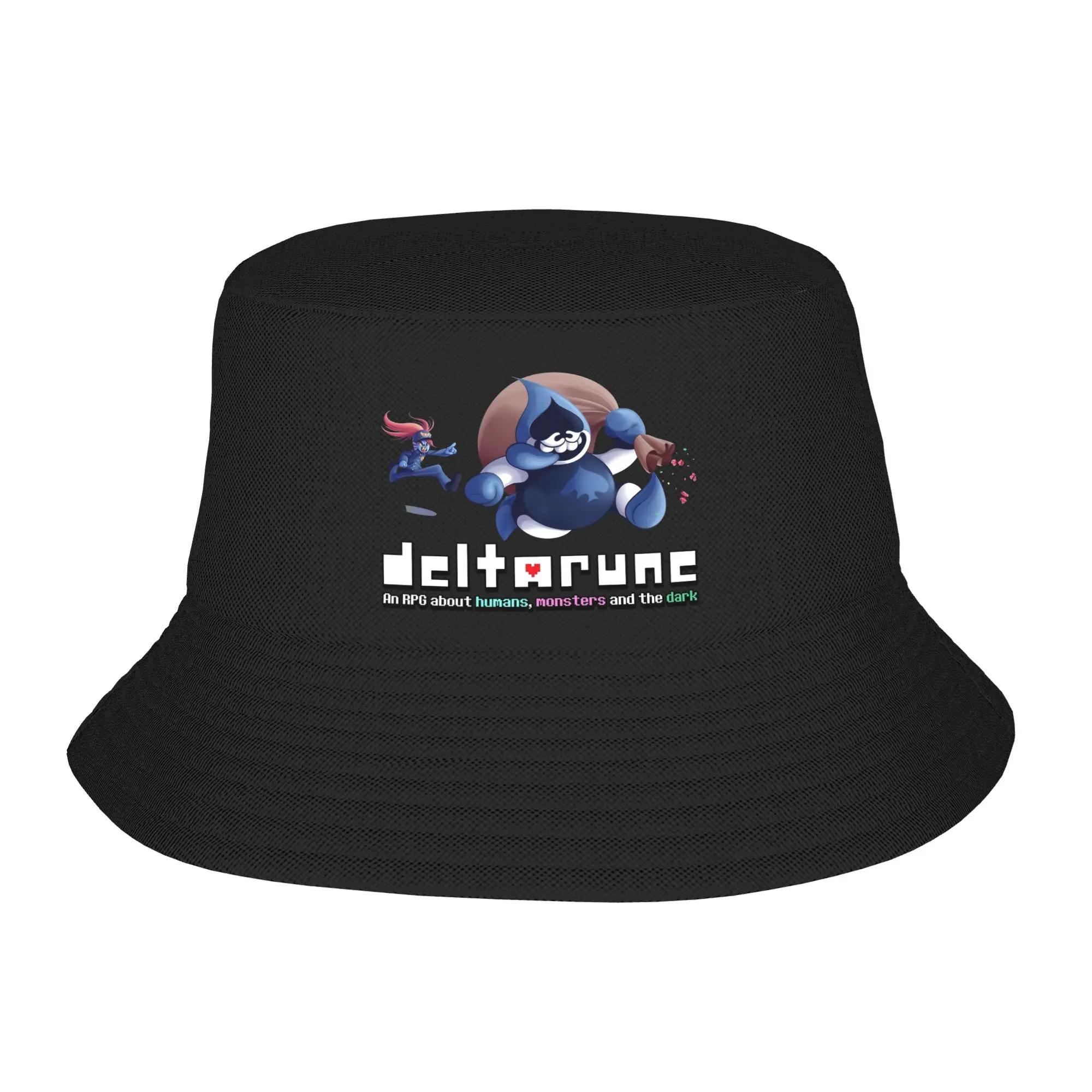 Deltarun Deltarune Lancer Bucket Hat Spring Headwear Merchandise  Fishing Caps for Girl Session Hat Packable