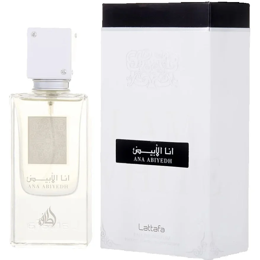 Lattafa Ana Abiyedh unisex Eau De Parfum Spray 60ml Notas cítricas fragancia duradera original y auténtica