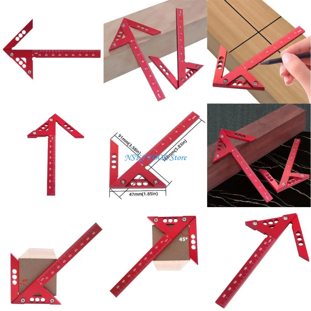 

L8RC Aluminum Alloy Center Gauges Efficiently Find Center Ensure Precisions