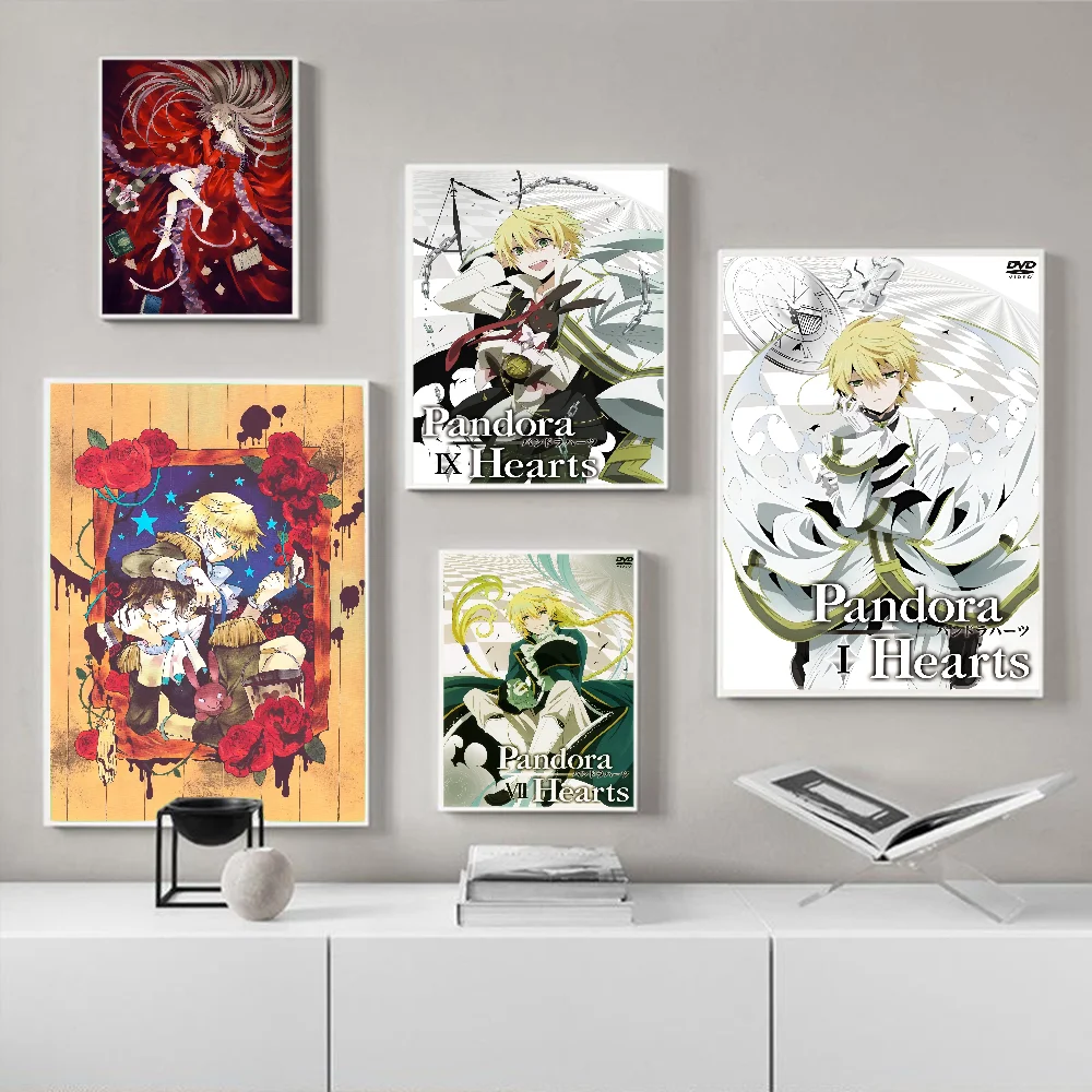 Pandora Hearts DIY Sticky Poster Fancy Wall Sticker for Living Room Bar Decoration Wall Decor