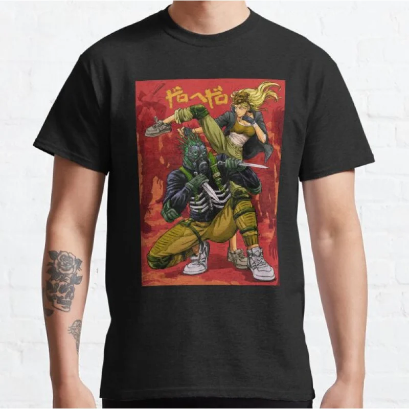 

0405 Manga Dorohedoro caiman Anime T shirt kaiman Manga Men's print Graphic Tee Shirt 100% cotton Y2K clothes All size tops