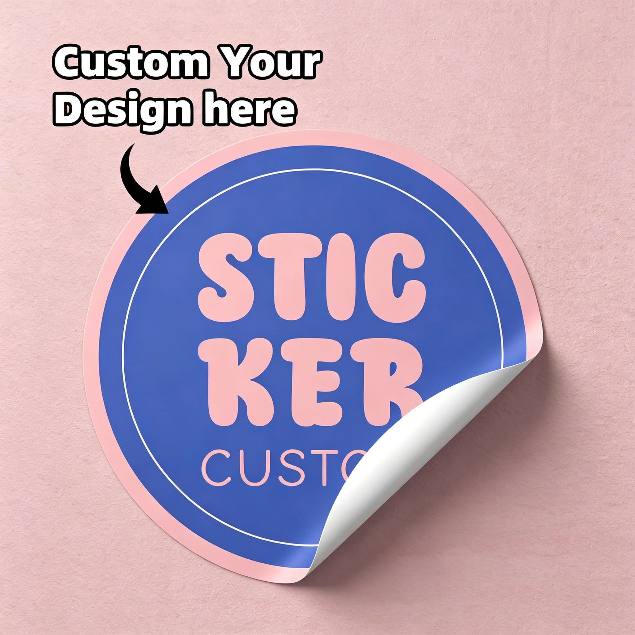 1-96Pcs Custom Round Stickers Labels for Wall Accents, Storage Box Decor, Furniture Embellishment & Household DIY Crafts