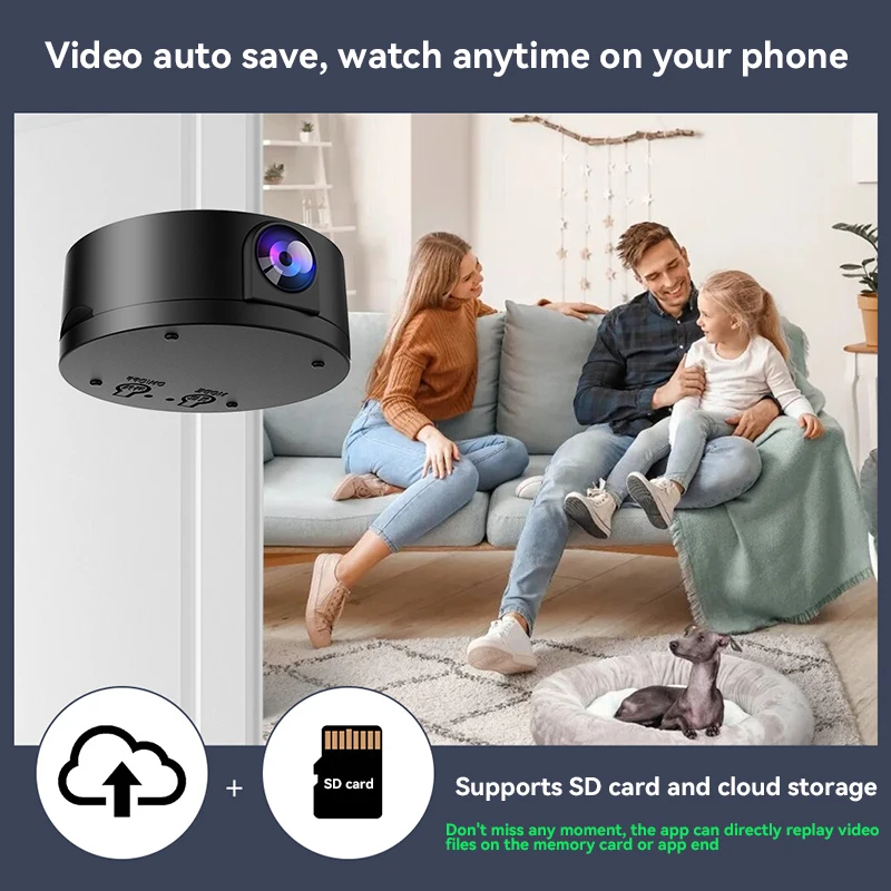 กล้อง WiFi ไร้สายอัจฉริยะ HD Night Vision Mini IP/AP กล้อง Lip Sync Remote Monitor Pocket Cam ป้องกันความปลอดภัย 2025