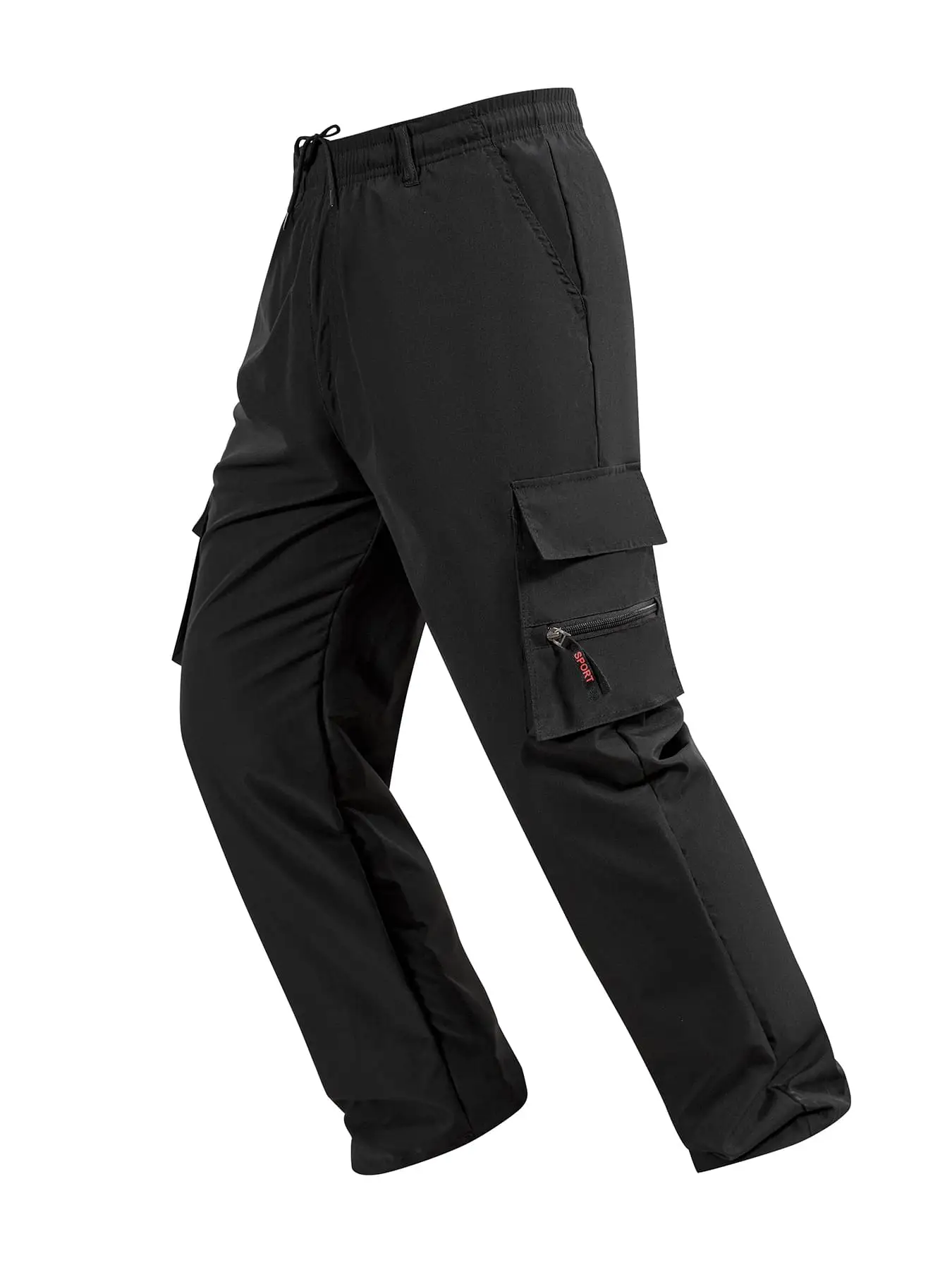 Men's Cargo Pants Spring Autumn Multi-Pockets Work Trousers Outdoor Casual Solid Color Long Pants Hiking Jogger Male Clothing