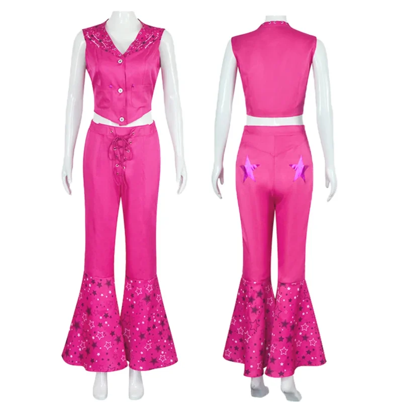 Castagna roby new movies women girls Barbi costume cosplay fashion rose clothing set vintage elegant pink platinum dress gold wi