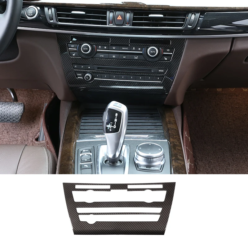 

Для 2014-2018 BMW X5 F15 автомобильная центральная кнопка громкости кондиционера декоративная панель аксессуары для модификации автомобиля из углеродного волокна