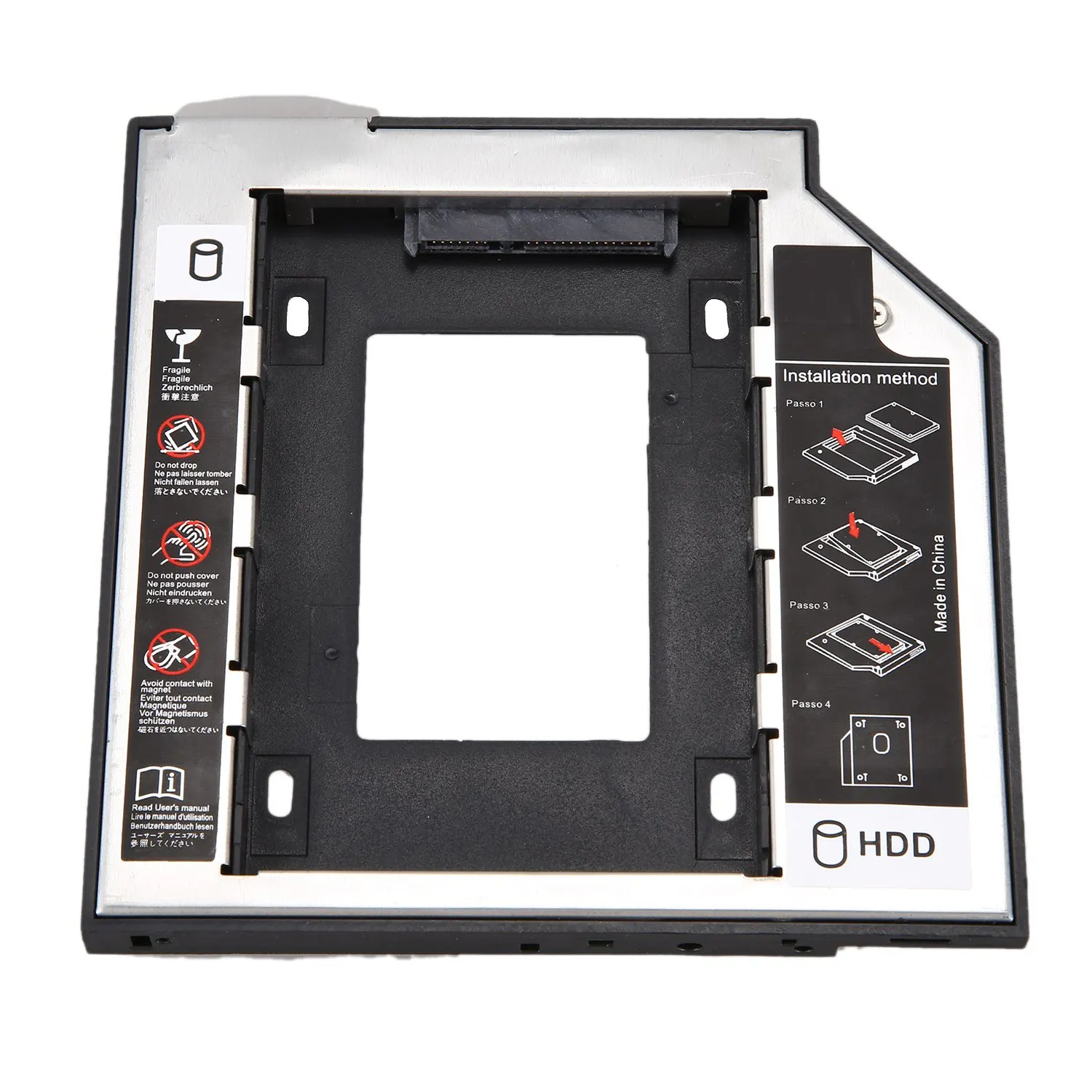 Universal Sata 2Nd Hdd Ssd Hard Drive Caddy 9.5Mm For Cd/Dvd-Rom Optical Bay For Hdd Sataii Sdd Hard Disk Bracket