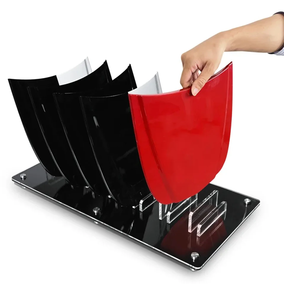 Metal Car Bonnet Display Model Vehicle Paint Automotive Glass Coating Coating Showing Holder Set JGZB