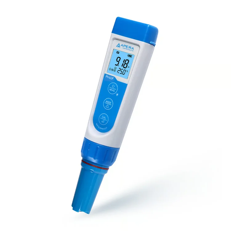 Kit de Medidor de pH de Bolsillo Veidt Weighing Apera Instruments Serie Premium PH60F para Pruebas de Superficies, Medidor de pH Portátil para Agua