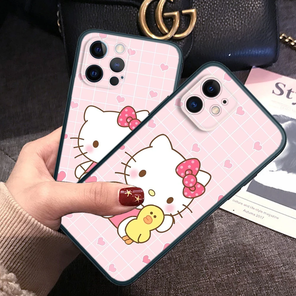 Funda blanda de Hello Kitty Z129 para Xiaomi Redmi 7A, 8, 8A, 9, 9A, 9C, NFC, 10A, 9T, 10X, Note 8T, 10 Pro Max, 11, 11S