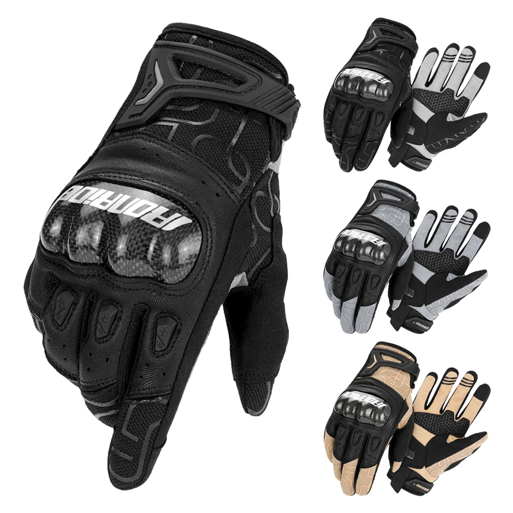 

Men's Motorcycle Gloves Touch Screen Motorbike Full Finger Gloves Wear-Resistant Outdoor Motocross Non-slip Riding Gloves M-2XL