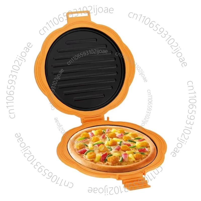 Quick Heat Microwave Baking Pan Yellow Silicone Round Pot Chicken Wings Reheat Kitchen Tools