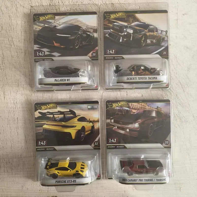 Original Stock Hot Wheels 1/43 Scale Diecast Car Model Porsche Mclaren W1 Toyota Tacoma Collectible Vehicle Toy Model Car Gift
