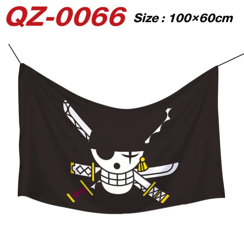 Anime One Piece Pirate Flag Straw Hat Luffy MARINE Bedroom Wall Decor Banner ONE PIECE Party Decorations Vertical Banner Gifts