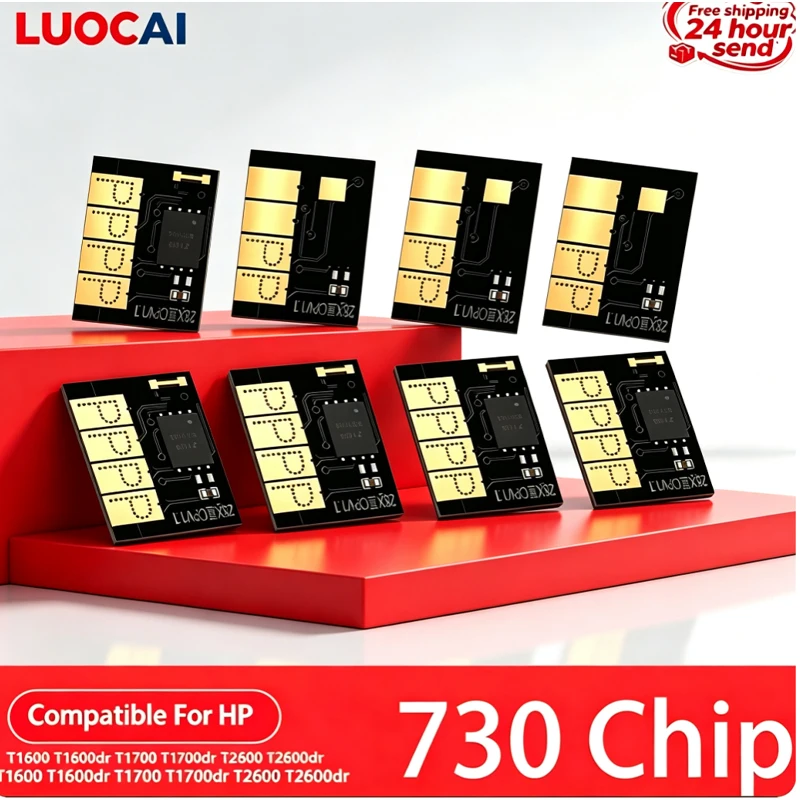 New Upgrade 300ML 730 ink Cartridge chip Compatible For HP DesignJet T1600 T1600dr T1700 T1700dr T2600 T2600dr Printer