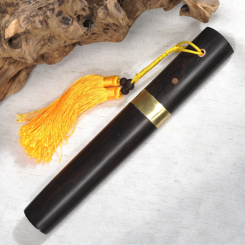 Chinese Tang Sword Folded Steel Clay Tempered Real Hamon Blade Ebony Wood Scabbard Shirasaya Katana Dragon Tanto Home Decor view 6