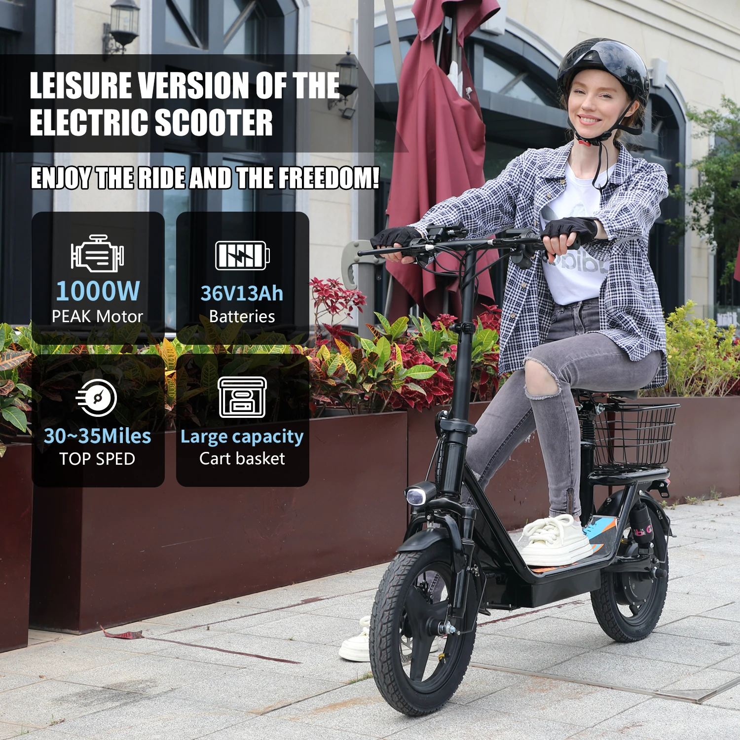 1000W Foldable Electric Scooter 1