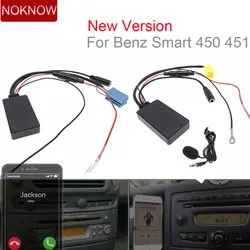 Car Wireless Bluetooth Audio AUX Adapter Phone Call Handsfree Cable for Smart Fortwo 450 451 Roadster Radio CD 6 8 Pin MINI Plug