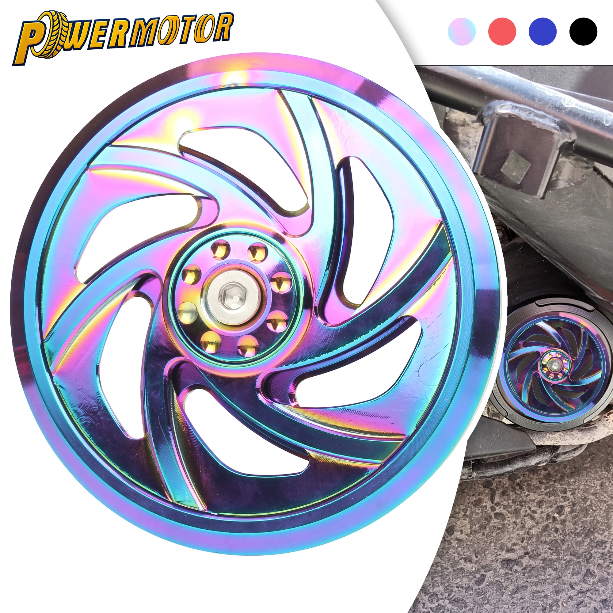 

Motorcycle Engine Cooling Fan Cover Rotating Radiating Fan Cover CNC Aluminum Accessories For Honda CG150 XR150 AKT NKD SBR Bera