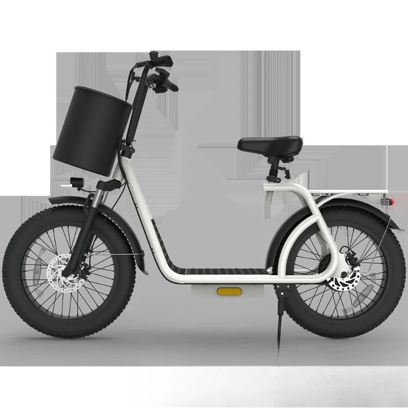 20-Inch wide tire electric scooter, lithium battery folding electric bicycle for commuting