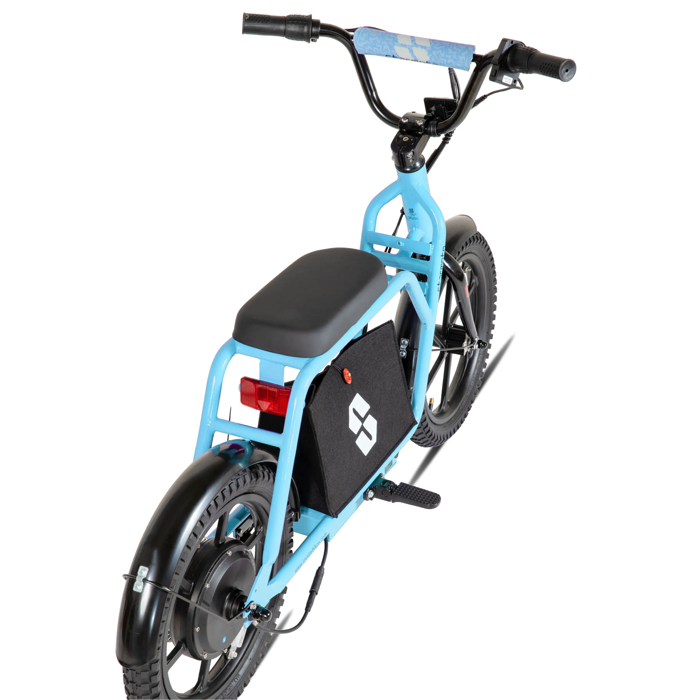 JOYSTAR Starmoto Electric Scooter for Teens 6-12 Years Old with Seat 15.5 Mph Max Speed 250W Motor 16 Inch Wheel Thumb Throttle Easy Assembly And Ride