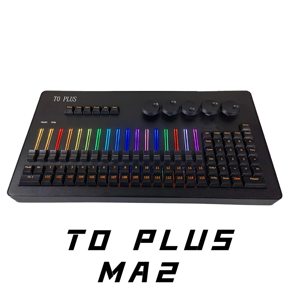 mini t0 plus comando wing console dmx controller iluminacao profissional de palco luz de fundo rgb controle para club party ma2 01