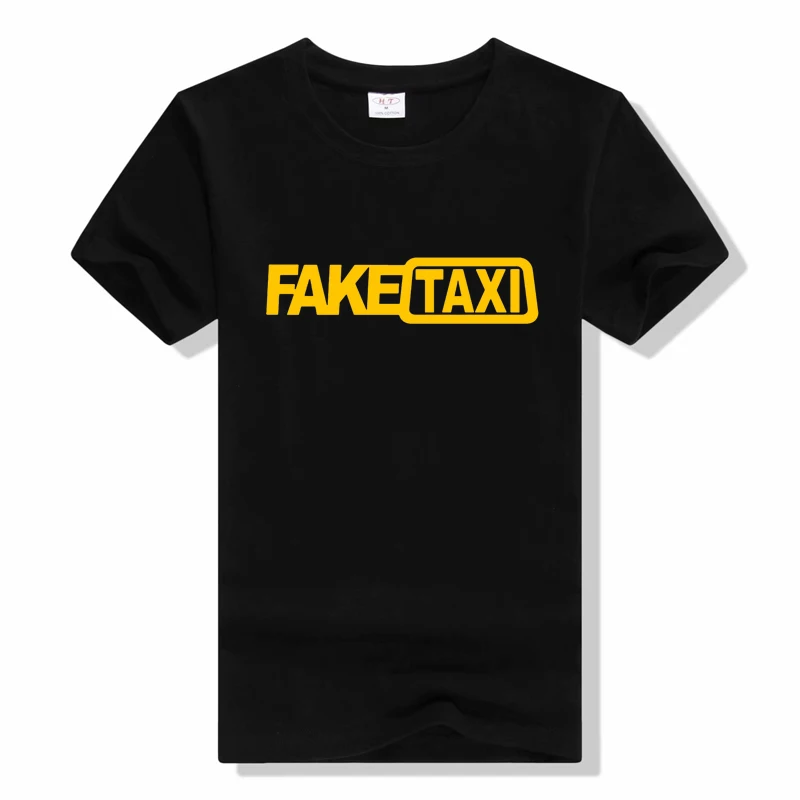 Fake Taxi T shirt faketaxy fake taxy taxydriver taxxy illegal driver t shirt Casual Wear Short sleeved Round neckTee t Shirt