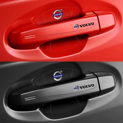 4/8pcs PVC Car Door Handle Cup Anti Scratch Film Protector Stickers for Volvo T6 AWD C30 C40 C50 C70 S40 S60 S70 S80 S90 V40 V50