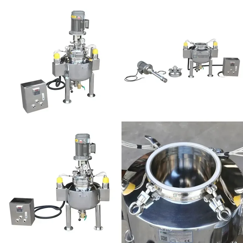 Best Selling Small Paste Lab Homogenizer Mixer for Toothpaste Laboratory Vacuum Homogenizer for China Manufacturing