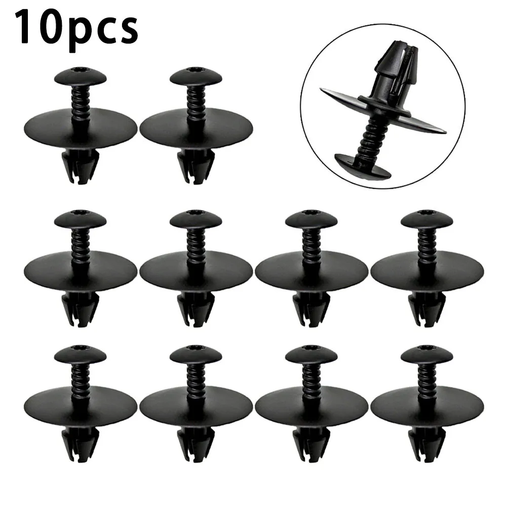 Moulding Clips Side Skirt Retainer Trim Black Cover Fastener For Mercedes Nylon Replacement 10Pcs High Quality