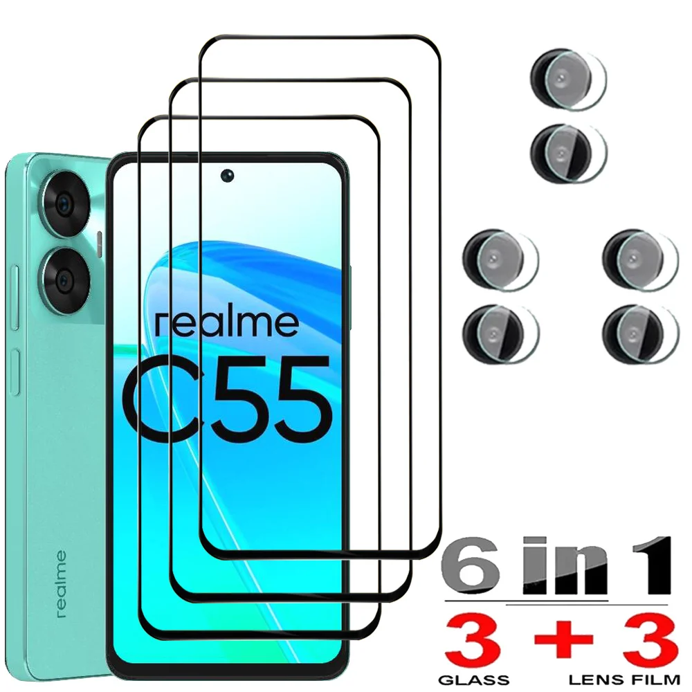 Realmi C 55 HD Protective Glass For Realme C55 Screen Protectors Realme GT Neo 5 SE Tempered Glass & Camera Film Realmi GT 3 2 Pro Pelicula Cristal Templado Realme GT Neo 2T 3T 5SE Anti-Scratch Phone Front Film