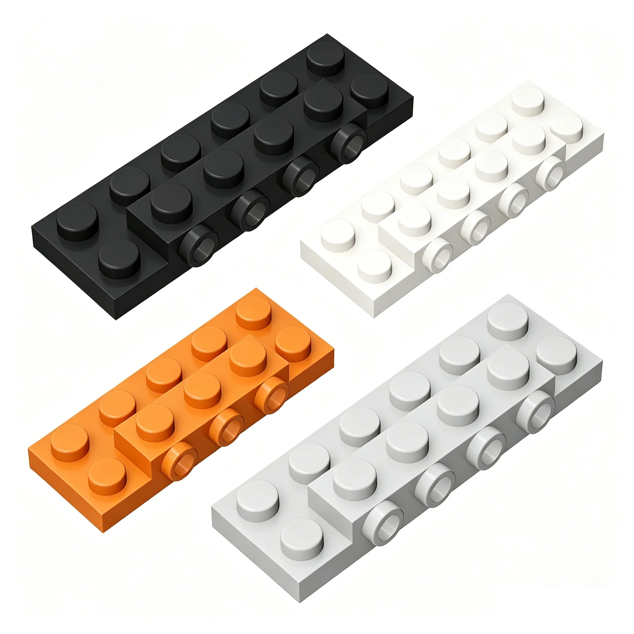 10pcs 87609 small particle building block parts accessories 2x6 single-sided with 4 particle adapter plate