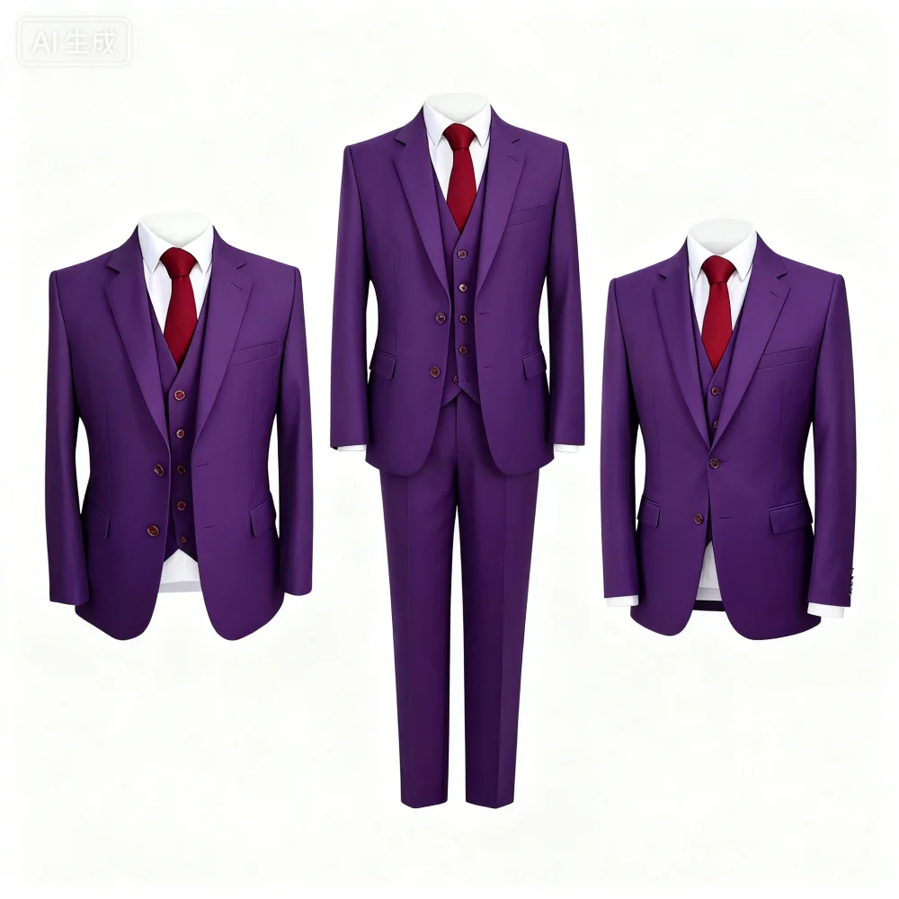 بدلة زفاف رجالية بقصة ضيقة من صوف التويد رمادي العمود الفقري للتدخين سترة رسمية سترة-ملابس رفقاء الزفاف ملابس غير رسمية للرجال #6