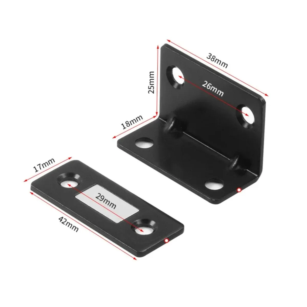 1-20PCS Magnetic Door Catch Latch Invisible Strong Adhesion Drill Free Mount Seamless Release for Cabinets Sliding Doors